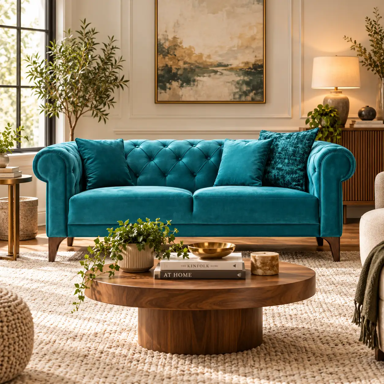 Peacock Chesterfield Sofa