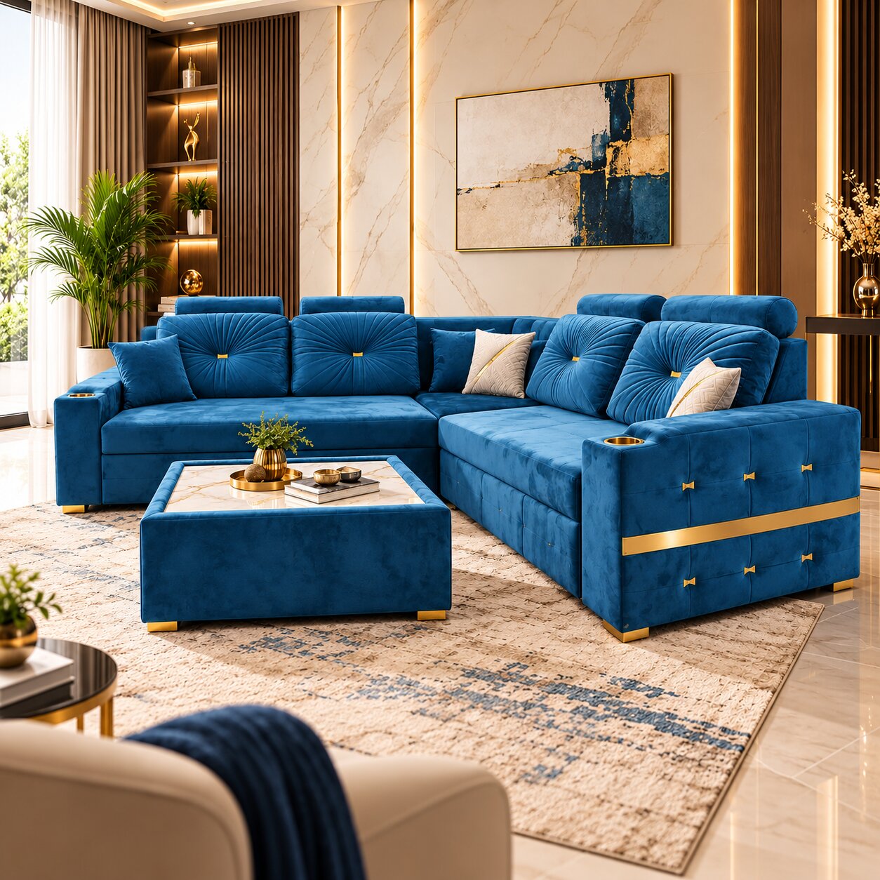 Sapphire Accent Sectional