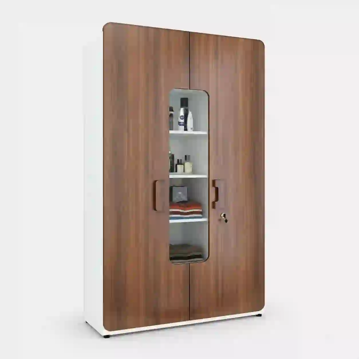 Walnut Display Wardrobe