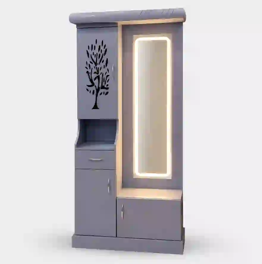 Slate Gold Mirror Wardrobe
