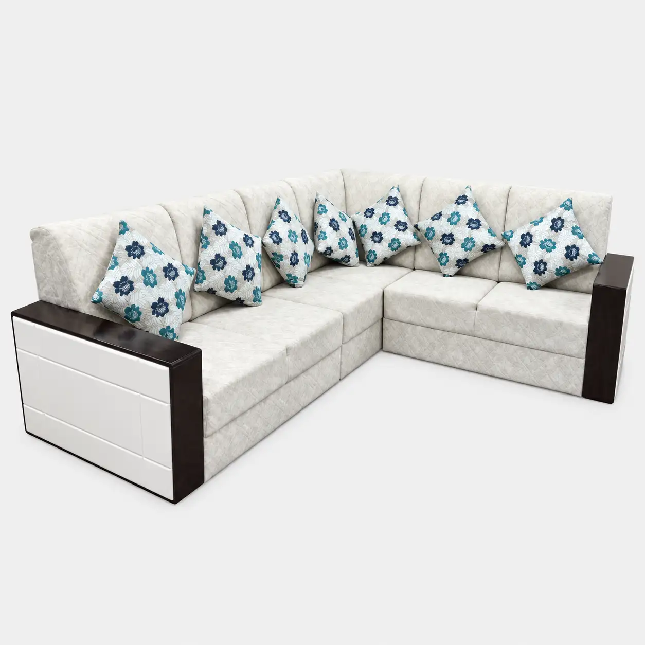 Ivory Bloom Corner Sofa
