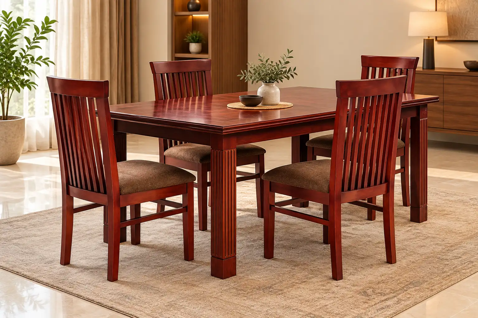 Merlot Slat Dining Set