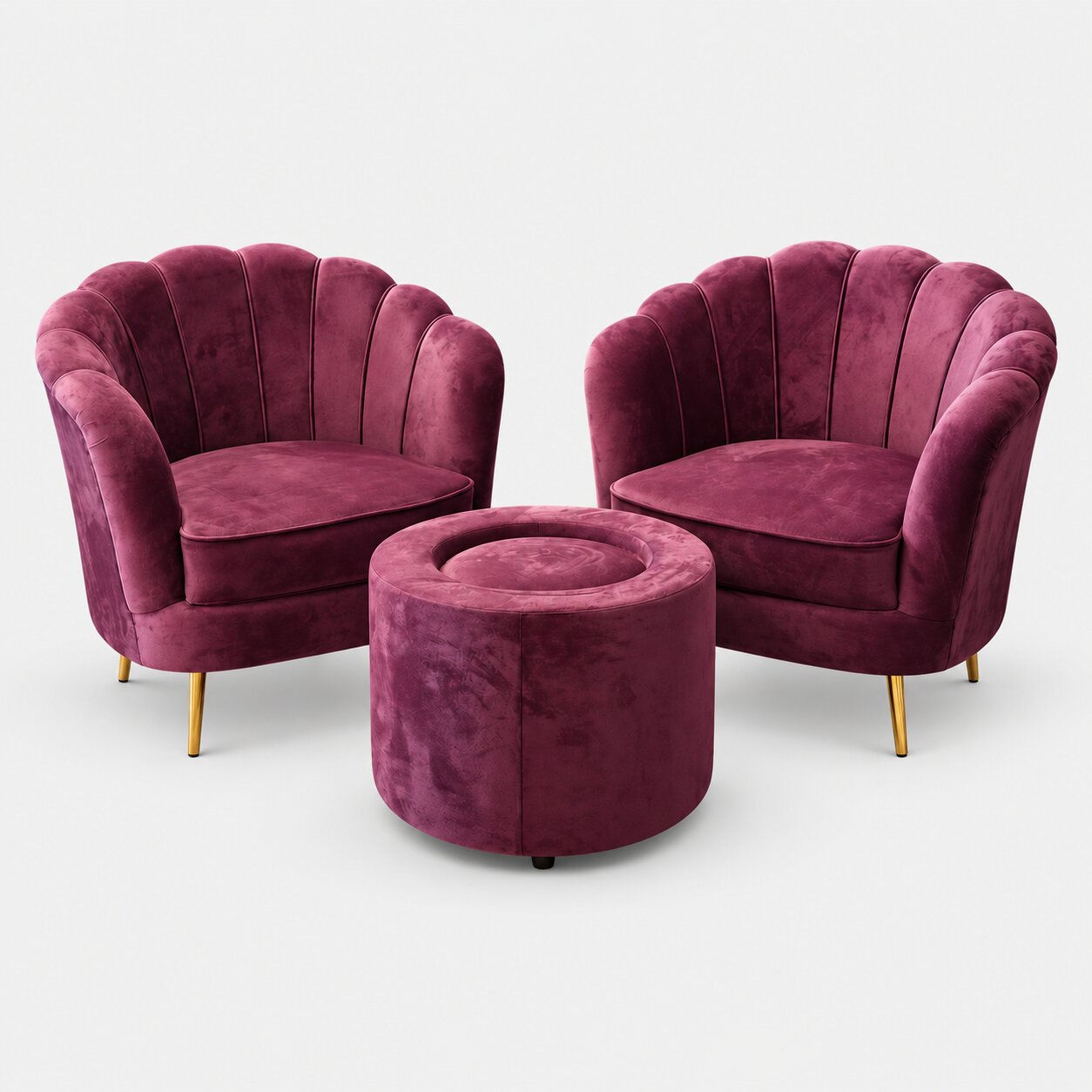 Mulberry Petal Accent Chair