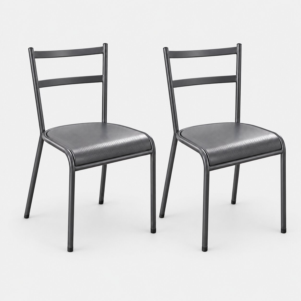 Graphite Rail Side Chair