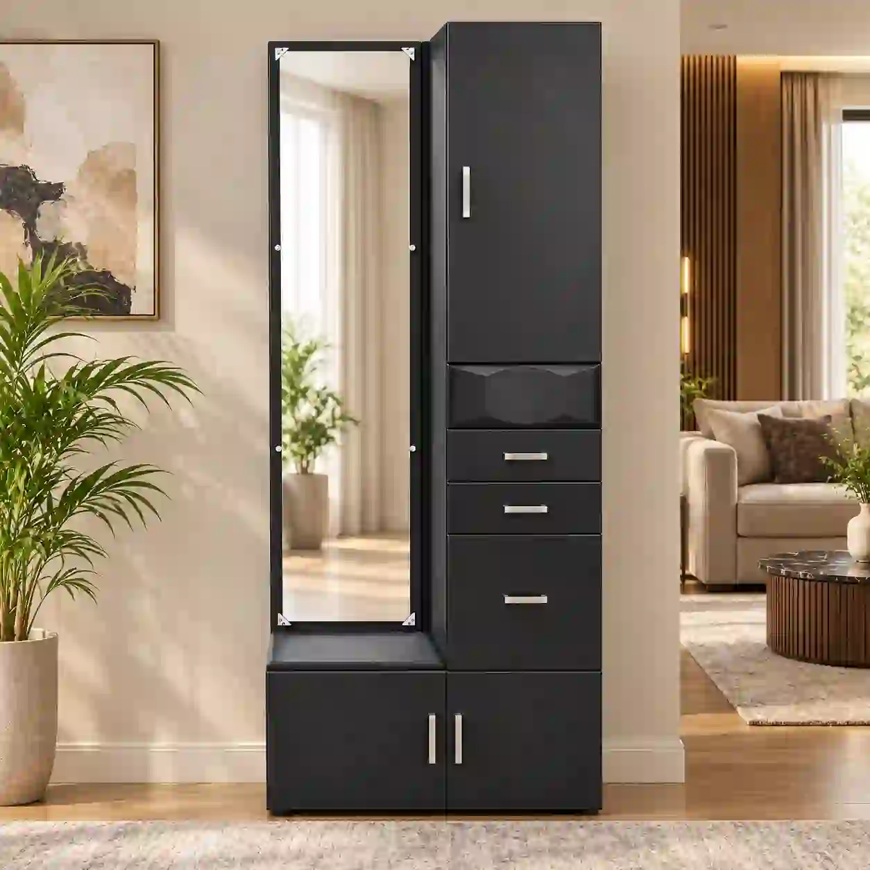 Onyx Mirror Wardrobe
