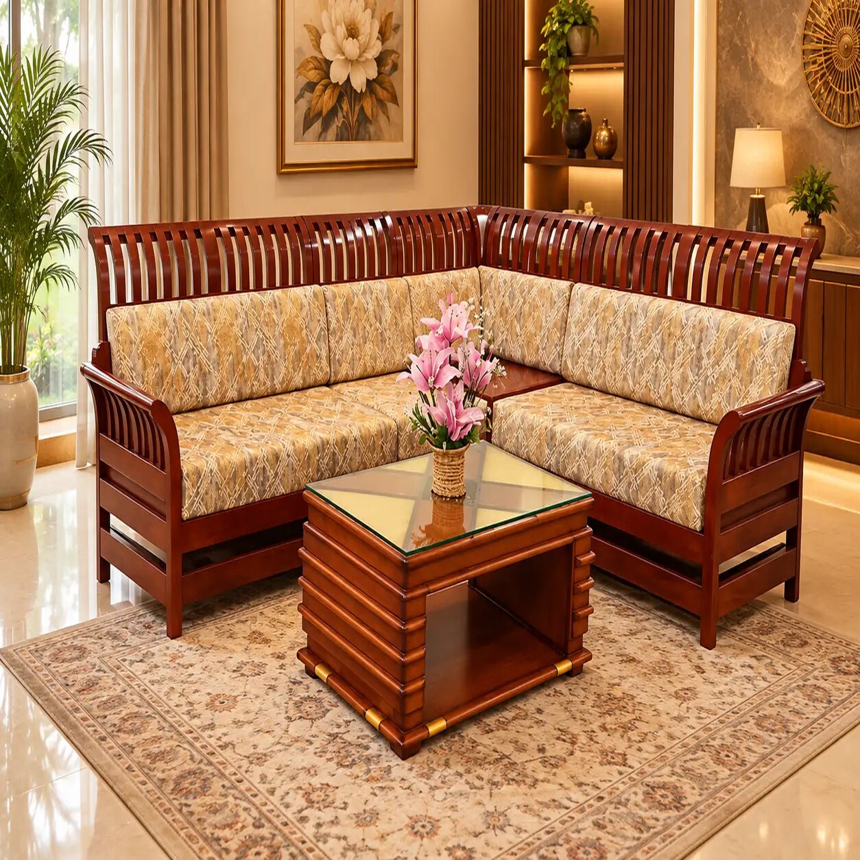 Heritage Floral Corner Set