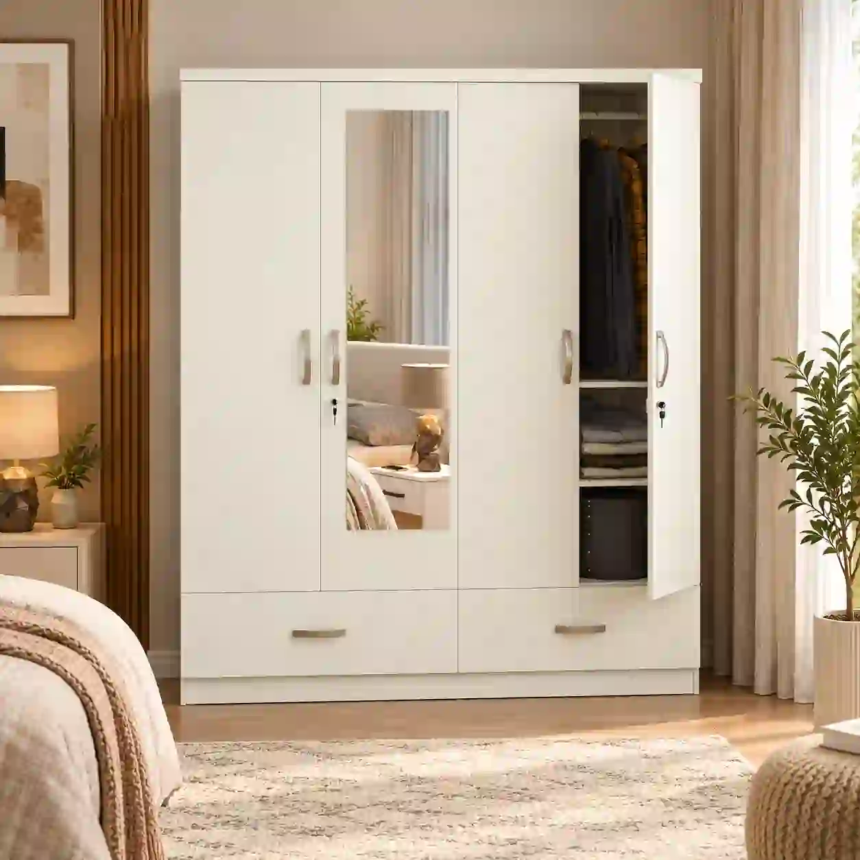 Pearl Mirror Wardrobe