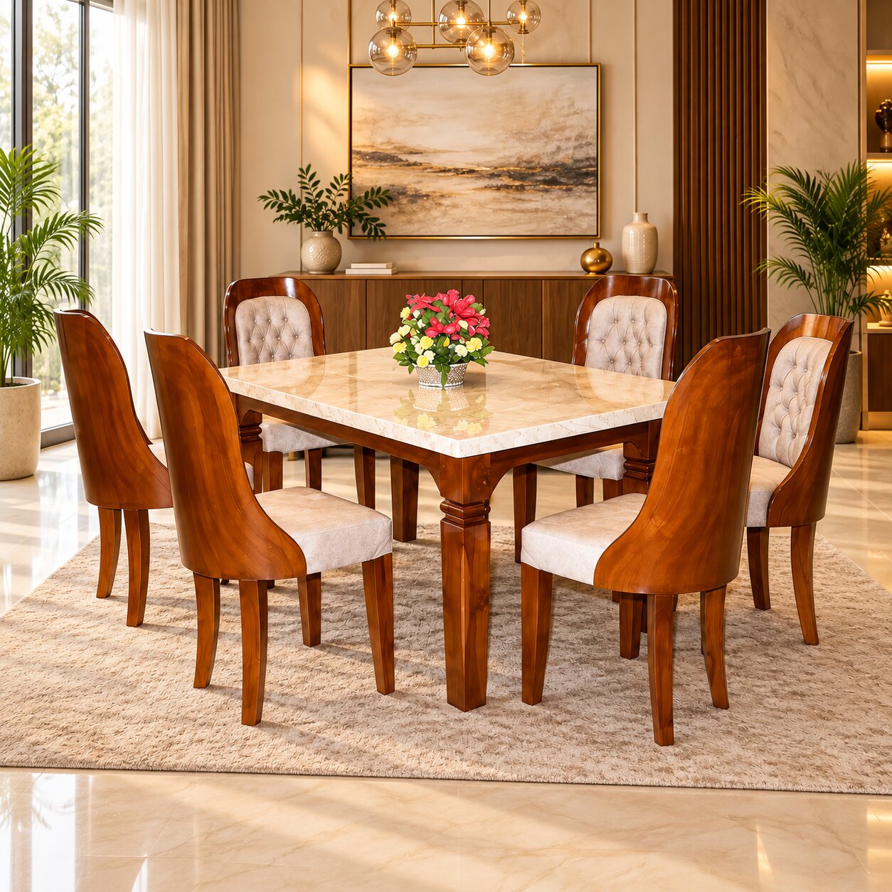 Caramel Crest Dining Set
